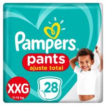 Fralda Pampers Pants Ajuste Total Mega Tamanho XXG 28 Unidades