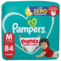 Fralda Pampers Pants Ajuste Total Tamanho M 84 Unidades