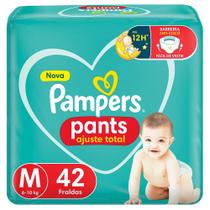 Fralda Pampers Pants Ajuste Total Tamanho M com 42 Unidades Descartáveis Fralda Pampers Pants Ajuste Total Tamanho M com 42 Unidades Descartáveis