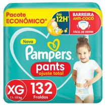 Fralda Pampers Pants Ajuste Total Tamanho XG (11-15Kg) 132 Unidades Fralda Pampers Pants Ajuste Total Tamanho XG (11-15Kg) 132 Unidades