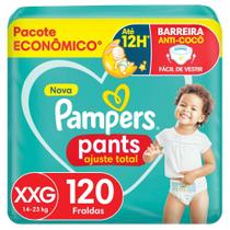 Fralda Pampers Pants Ajuste Total Tamanho XXG (14-18kg) 120 Unidades