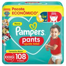 Fralda Pampers Pants Ajuste Total Topíssima XXXG com 108un