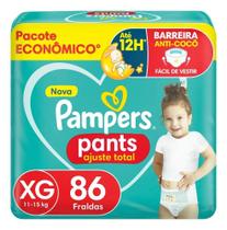 Fralda Pampers Pants Ajuste Total Xg, 86 Unidades