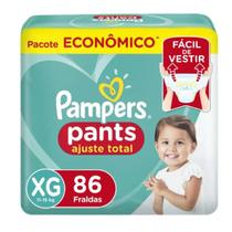 FRALDA PAMPERS PANTS XG com 86 unidades