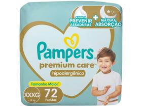 Fralda Pampers Premium Care Diurna e Noturna XXG 19kg 72 Unidades Fralda Pampers Premium Care Diurna e Noturna XXG 19kg 72 Unidades