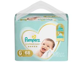 Fralda Pampers Premium Care G - 9 a 13kg 68 Unidades