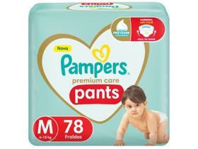 Fralda Pampers Premium Care Pants Calça Tam. M - 6 a 10kg 78 Unidades