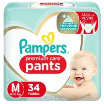 Fralda Pampers Premium Care Pants M com 34un