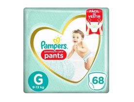 Fralda Pampers Premium Care Pants Top Tamanho G 68 Unidades