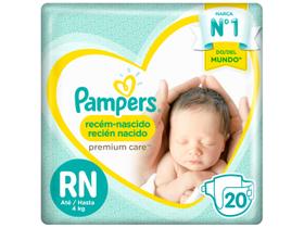 Fralda Pampers Premium Care RN - Até 4kg 20 Unidades