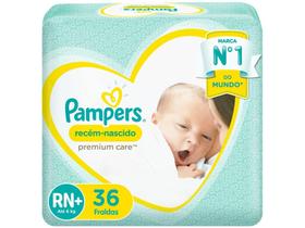 Fralda Pampers Premium Care RN+ - Até 6kg 36 Unidades