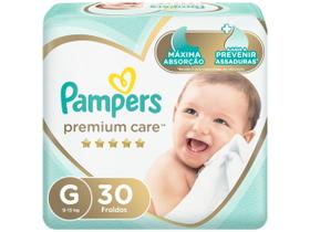 Fralda Pampers Premium Care Tamanho G Pacote Mega 30 Fraldas Descartáveis