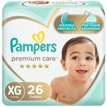 Fralda Pampers Premium Care Tamanho XG Pacote Mega 26 Fraldas Descartáveis