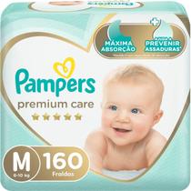 Fralda Pampers Premium Care Topíssima M com 160un Fralda Pampers Premium Care Topíssima M com 160un