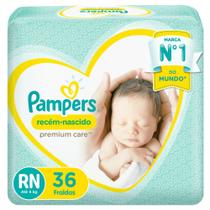 FRALDA PAMPERS RECEM NASC RN 2 A 4,5kg 36UN