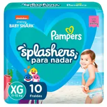 Fralda Pampers Splashers XG 10 Unidades