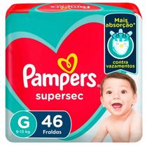 Fralda Pampers Supersec G 46 unidades