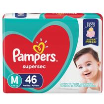 Fralda Pampers Supersec M c/46 Unidades