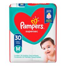 Fralda Pampers Supersec Tam. M 6 a 10kg - 30 Unidades
