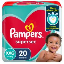 Fralda Pampers Supersec Tamanho XXG 20 Unidades