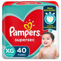 Fralda Pampers Supersec XG 40 Unidades