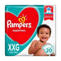 Fralda pampers supersec xxg com 20