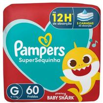 Fralda Pampers Supersequinha Tamanho G 60 Unidades Fralda Pampers Supersequinha Tamanho G 60 Unidades