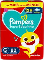 Fralda Pampers Supersequinha Tamanho G 80 Unidades Fralda Pampers Supersequinha Tamanho G 80 Unidades