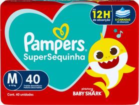 Fralda Pampers Supersequinha Tamanho M 40 Unidades Fralda Pampers Supersequinha Tamanho M 40 Unidades
