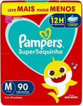 Fralda Pampers Supersequinha Tamanho M 90 Unidades Fralda Pampers Supersequinha Tamanho M 90 Unidades