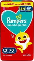 Fralda Pampers Supersequinha Tamanho XG 70 Unidades