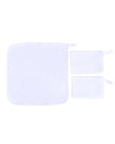 Fralda Pano de Boca Babete Bebê Malha Liso com Viés e Prendedor de Chupeta 30x30cm