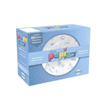 Fralda Pano Tecido duplo Bainha 4 lados Algodão 70x67cm Kit 5 un. Enxoval Bebê Menino Infantil Marca Papi