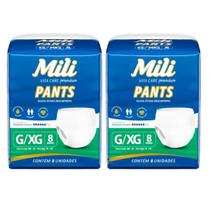 Fralda Pants Adulto Mili Vita Care Premium G/XG - 2 Pacotes com 8 Unidades (Total 16)