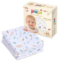 Fralda Papi Especial Com Bainha Estampada 70x67 Tecido Duplo Baby Papi Têxtil Cor:Neutro Fralda Papi Especial Com Bainha Estampada 70x67 Tecido Duplo Baby Papi Têxtil Cor:Neutro