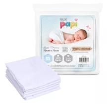 FRALDA PAPI LUXO PINTE E BORDE BRANCA 70Cm X 70Cm FRALDA PAPI LUXO PINTE E BORDE BRANCA 70Cm X 70Cm