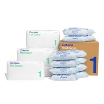 Fralda para bebê+kit de lenços umedecidos tamanho 1 (198 fraldas) +672 toalhetes