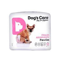 Fralda Para Femeas Tam P - Pacote Com 12 Unidades - Dogs Care