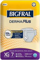 Fralda para Incontinência Urinária Bigfral Derma Plus Tam. XG - 7 fraldas