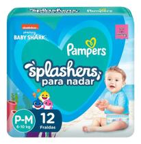 Fralda Para Nadar Pampers Splashers Baby Shark Tamanho P-M 1