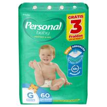 Fralda Personal Baby pacote Hiper tamanho G - Santher