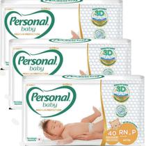 Fralda Personal Baby Premium Protection Tamanho RN a P 120 Unidades