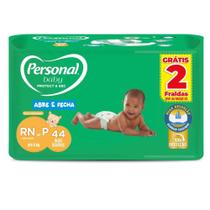 Fralda Personal Baby Protect & Sec Abre e Fecha P 44 Unidades