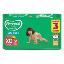 Fralda Personal Baby Protect & Sec Abre e Fecha XG 50 Unidades
