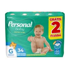 Fralda Personal Baby Protect & Sec Mega - Tam G - 34 unidades - ATACADO BARATO