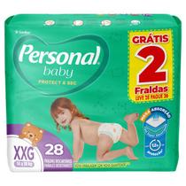 Fralda Personal Baby Protect & Sec - Tam. XXG - 28 Fraldas - Santher