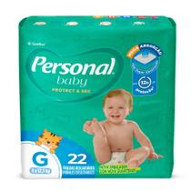 Fralda Personal Baby Protect & Sec Tamanho G com 22 Fraldas Descartáveis