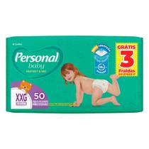 Fralda Personal Baby Protect & Sec Tamanho XXG Leve 50 Pague 47 Unidades Descartáveis