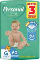 Fralda Personal Hiper 1 Pacote Tamanho G de 8 a 12,5 kg Com 60 Unidades