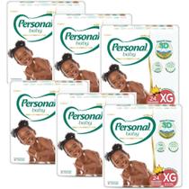 Fralda Personal Premium 6 Pacotes com 24 Unidades Cada - Tamanho XG